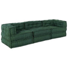 Modular Sofa 3 Pcs Fabric Green
