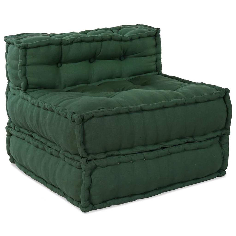 Modulair Bank 3 Pcs Stof Groen