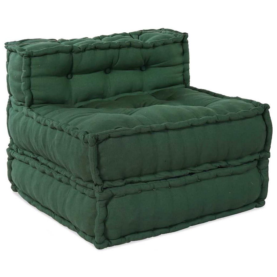 Modulair Bank 4 Pcs Groen Stof