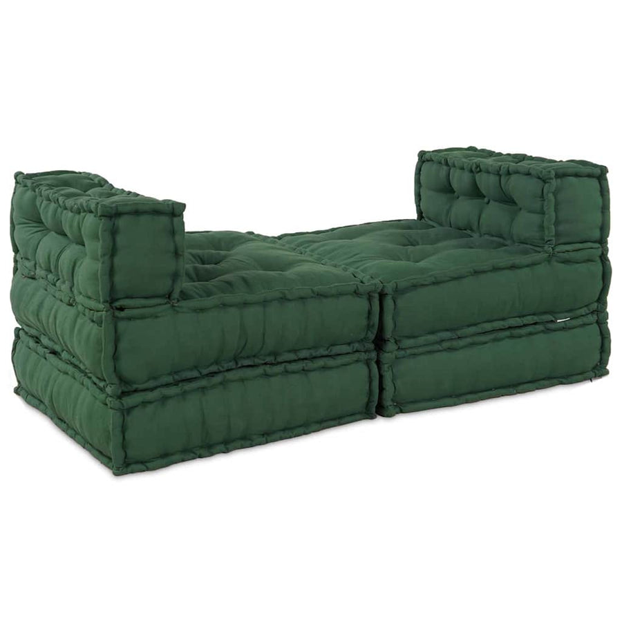 Modulair Bank 4 Pcs Groen Stof