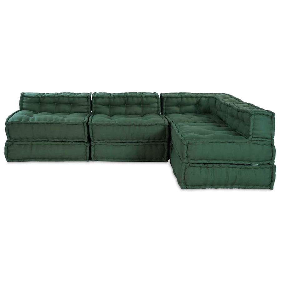 Modulair Bank 4 Pcs Groen Stof