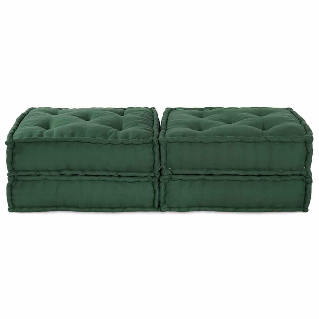 Modulair Bank 2 Pcs Groen 140 X 70 X 36 Cm Stof