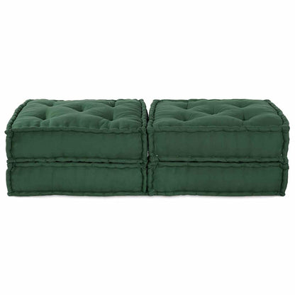 Modulair Bank 2 Pcs Groen 140 X 70 X 36 Cm Stof