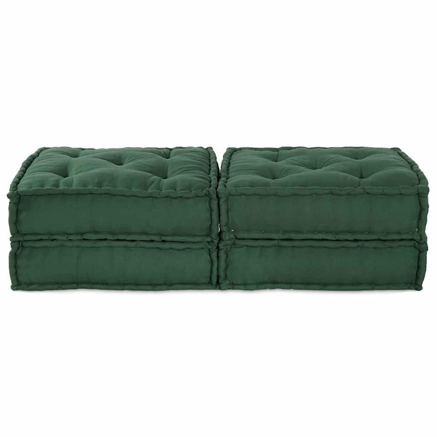 Modulair Bank 2 Pcs Groen 140 X 70 X 36 Cm Stof