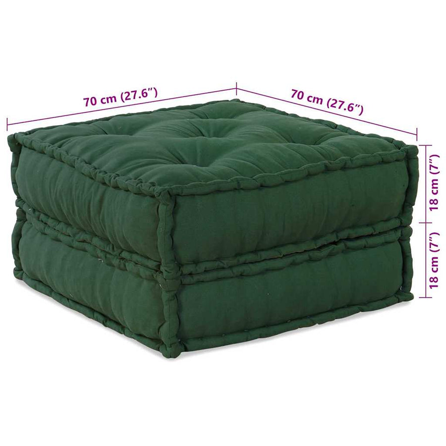 Modulair Bank 2 Pcs Groen 140 X 70 X 36 Cm Stof