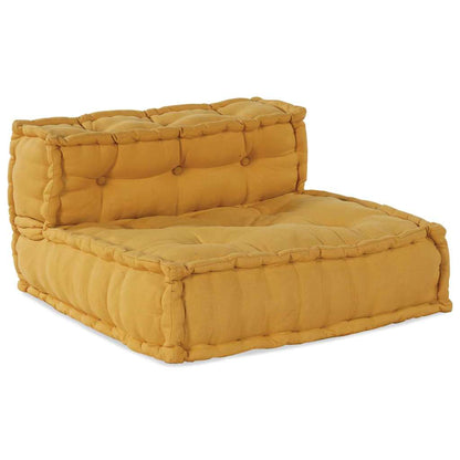 Modulair Bank 4 Pcs Stof Geel