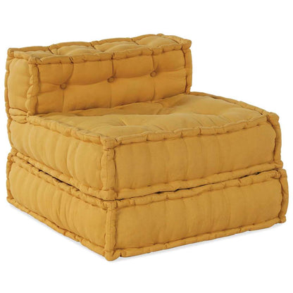 Modulair Bank 4 Pcs Stof Geel