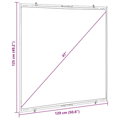 Projectiescherm wandhangend 67 inch 1:1