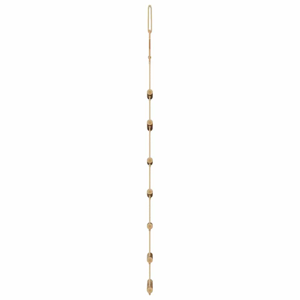 Hangende kerstbomen met topsterren 2 st 42x90 cm natuurlijke tak