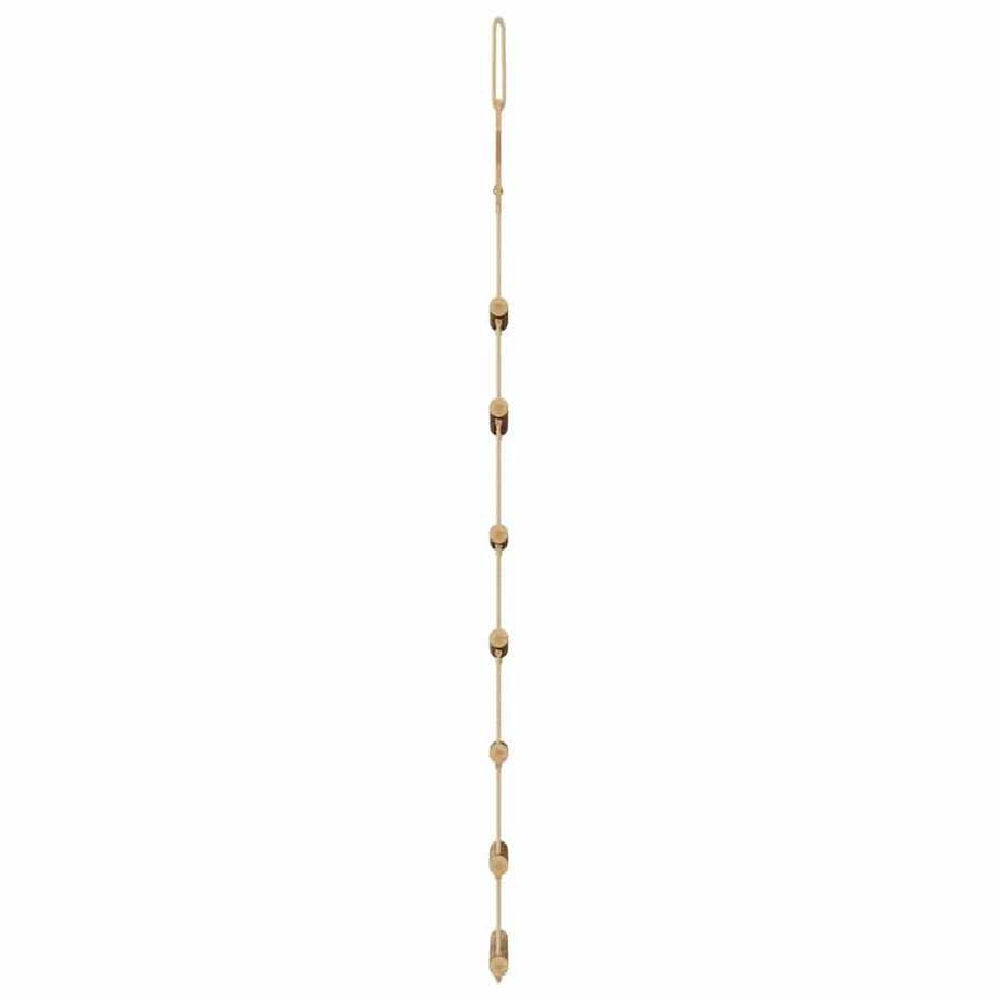 Hangende kerstbomen met topsterren 2 st 42x90 cm natuurlijke tak