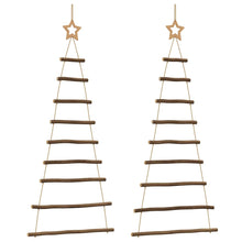 Hangende Kerstbomen Met Topsterren 2 St Natuurlijke Tak 55 x 120 cm