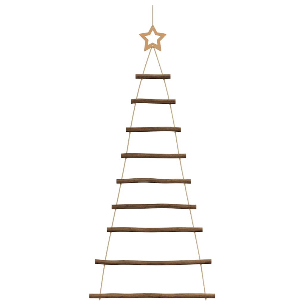 Hangende Kerstbomen Met Topsterren 2 St Natuurlijke Tak 55 x 120 cm