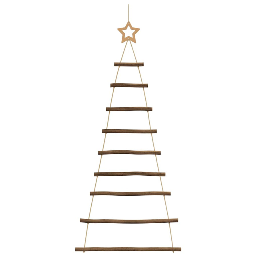 Hangende Kerstbomen Met Topsterren 2 St Natuurlijke Tak 55 x 120 cm