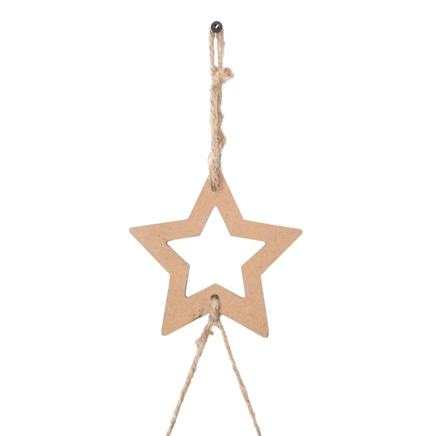 Hangende Kerstbomen Met Topsterren 2 St Natuurlijke Tak 55 x 120 cm