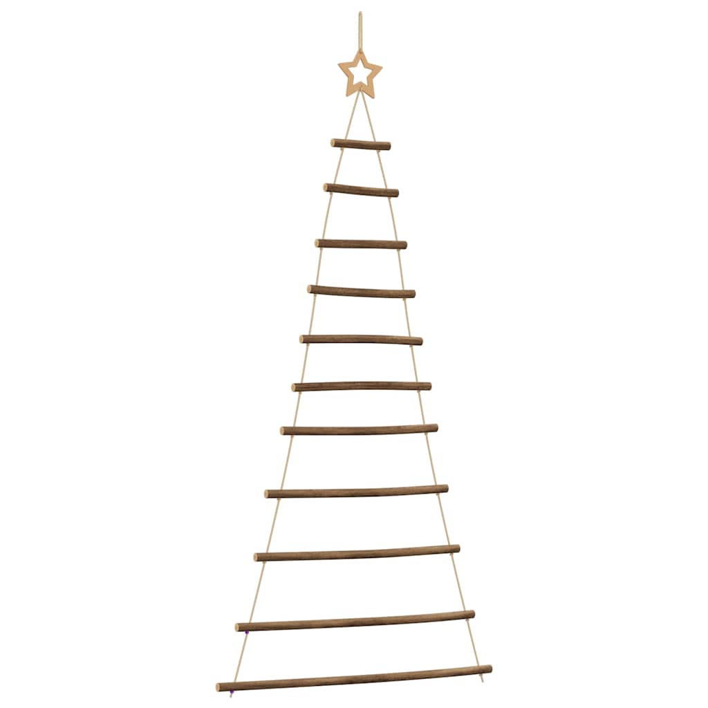 Hangende kerstboom met topster 74x150 cm natuurlijke tak