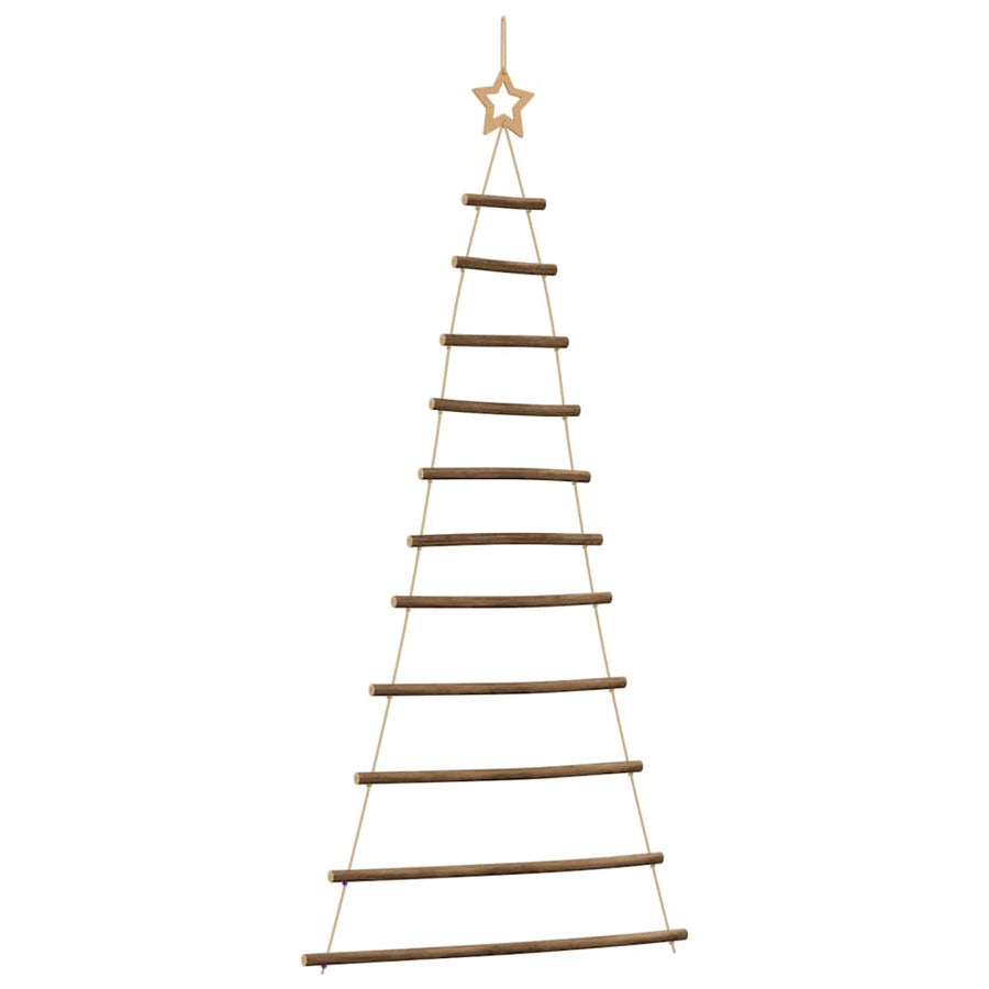 Hangende kerstboom met topster 74x150 cm natuurlijke tak