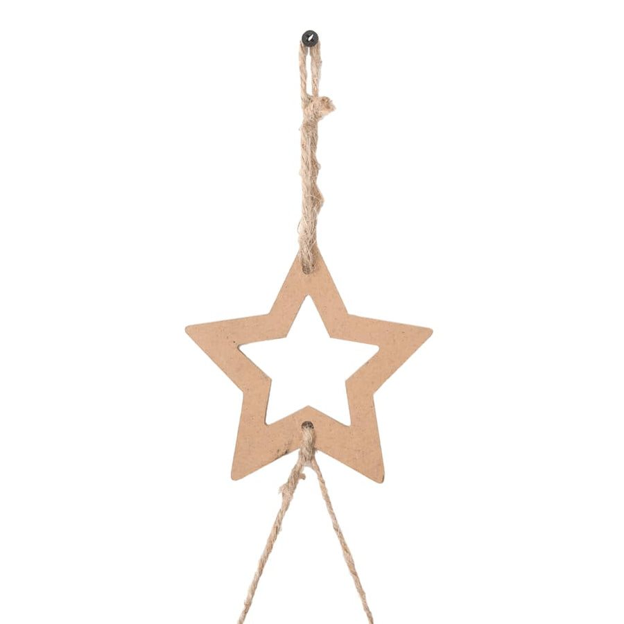 Hangende kerstboom met topster 74x150 cm natuurlijke tak