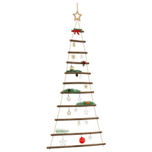Hangende kerstboom met topster 74x150 cm natuurlijke tak