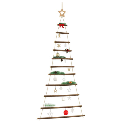 Hangende kerstboom met topster 74x150 cm natuurlijke tak