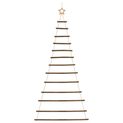 Hangende kerstboom met topster 86x180 cm natuurlijke tak