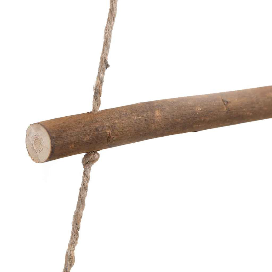 Hangende kerstboom met topster 86x180 cm natuurlijke tak