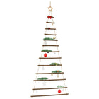 Hangende kerstboom met topster 86x180 cm naturel tak