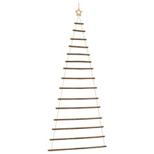 Hangende kerstboom met topster 100x210 cm natuurlijke tak