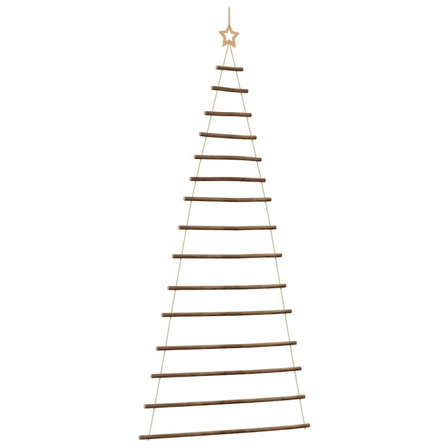 Hangende kerstboom met topster 100x210 cm natuurlijke tak