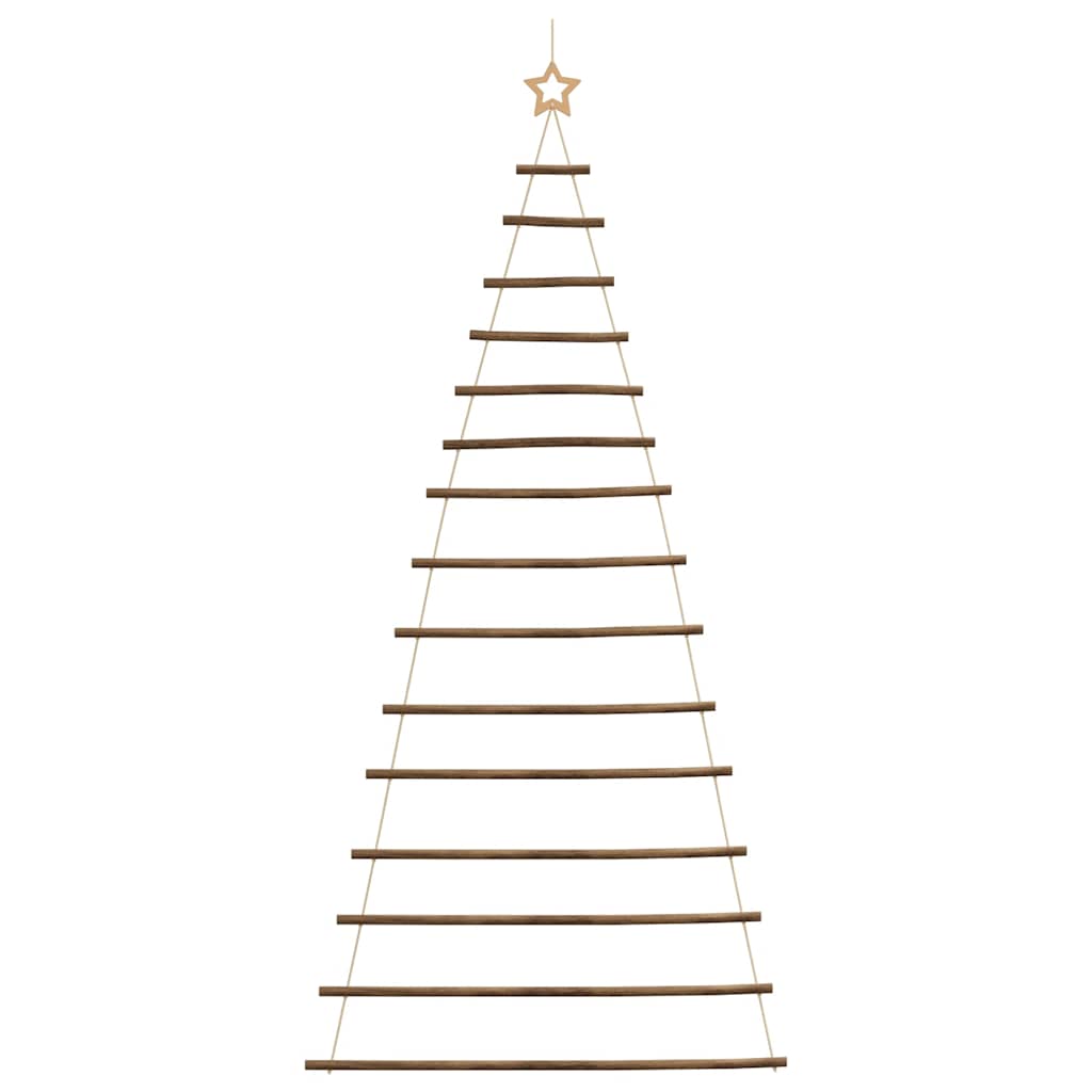 Hangende kerstboom met topster 100x210 cm natuurlijke tak
