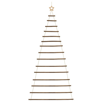 Hangende kerstboom met topster 100x210 cm natuurlijke tak