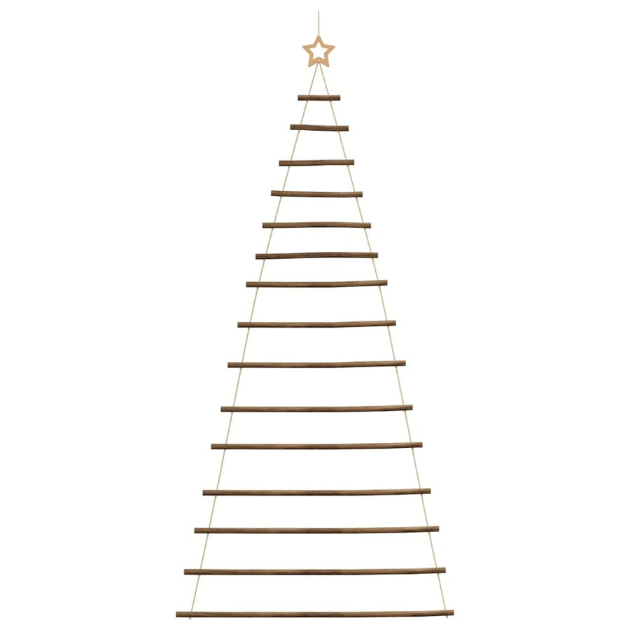 Hangende kerstboom met topster 100x210 cm natuurlijke tak