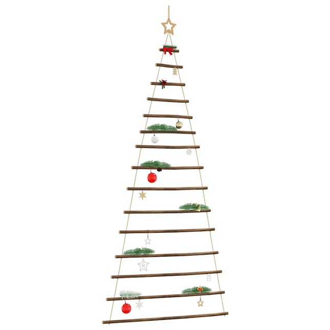 Hangende kerstboom met topster 100x210 cm naturel tak