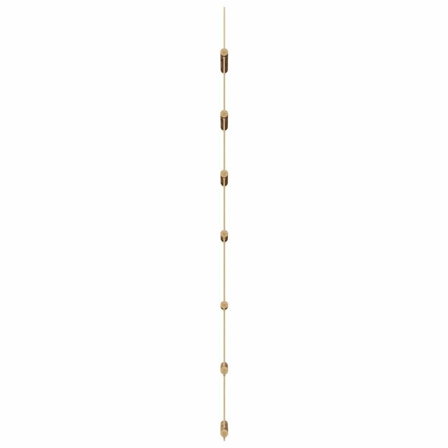 Wanddecoraties laddervormig 2 st 30x100 cm naturel tak