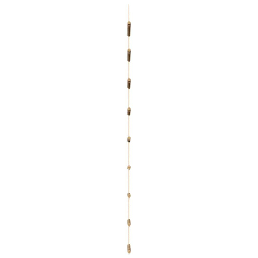 Wanddecoratie laddervormig 50x150 cm naturel tak