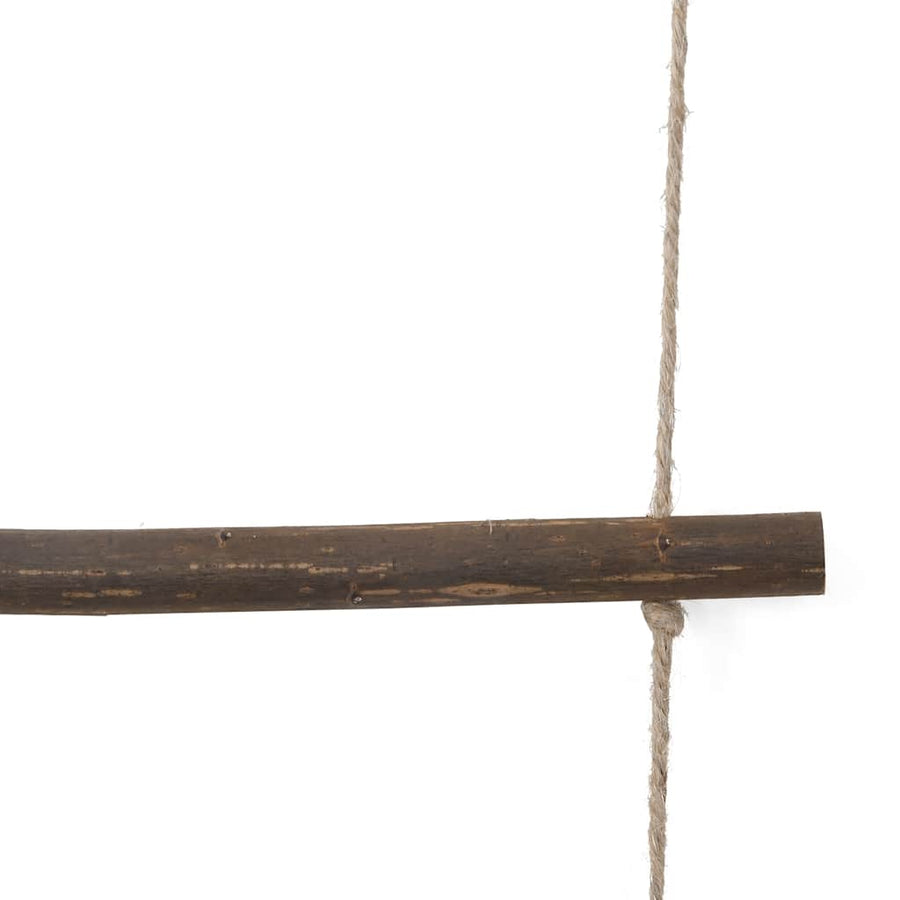 Wanddecoratie laddervormig 50x150 cm naturel tak