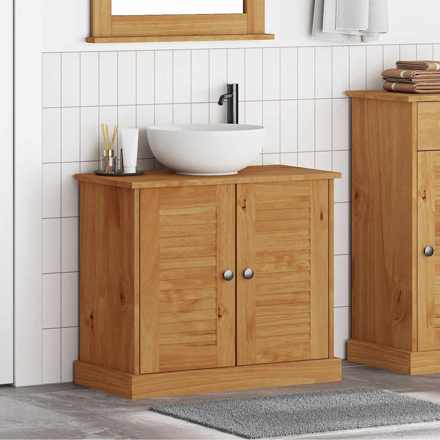 Wastafelkast VIGO Bruin en Honingbruin 68 x 34 x 59 cm