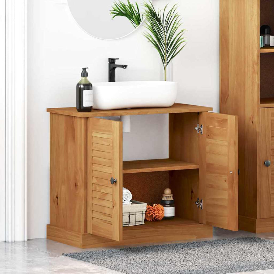 Wastafelkast VIGO Bruin en Honingbruin 68 x 34 x 59 cm
