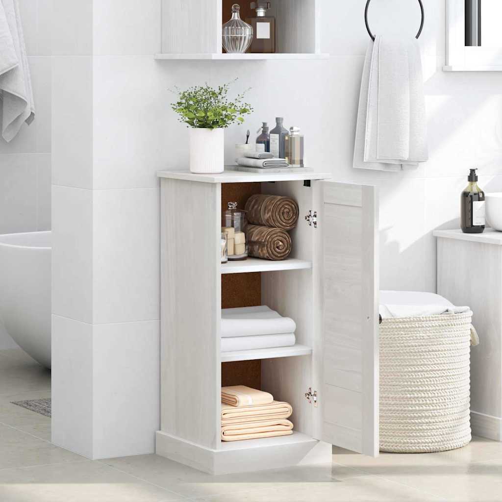 Badkamer Kast met plank met opslag met de deur Antiekwit Middelgroot MDF