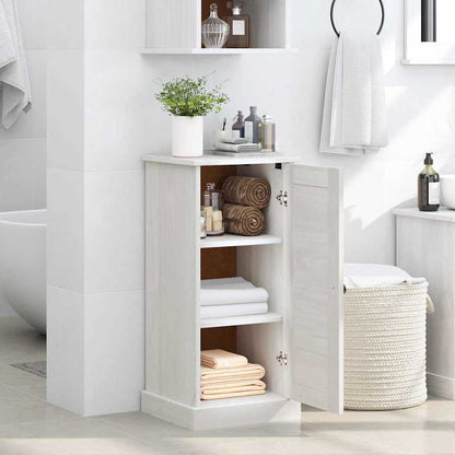 Badkamer Kast met plank met opslag met de deur Antiekwit Middelgroot MDF