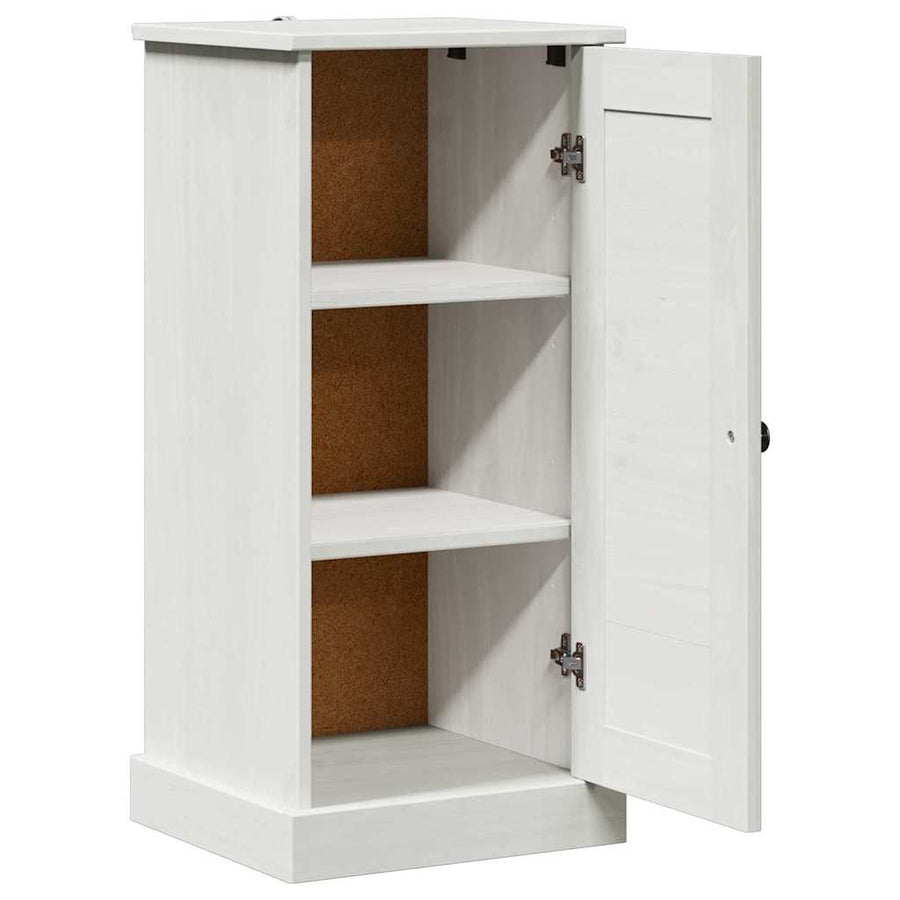 Badkamer Kast met plank met opslag met de deur Antiekwit Middelgroot MDF