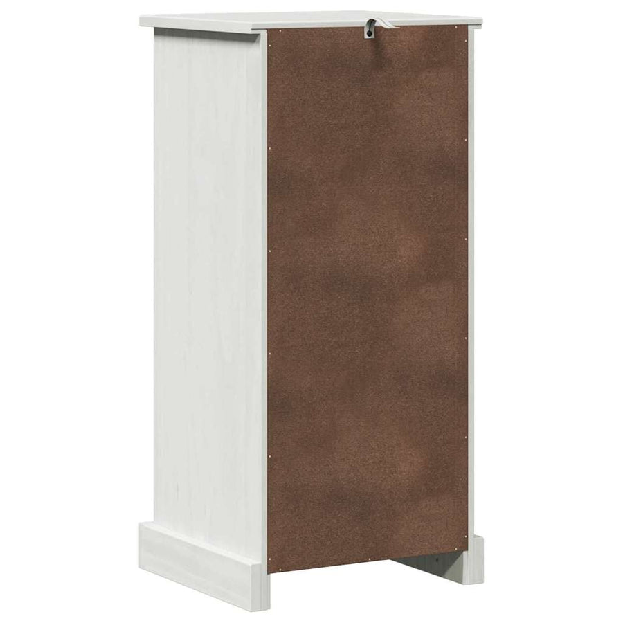 Badkamer Kast met plank met opslag met de deur Antiekwit Middelgroot MDF