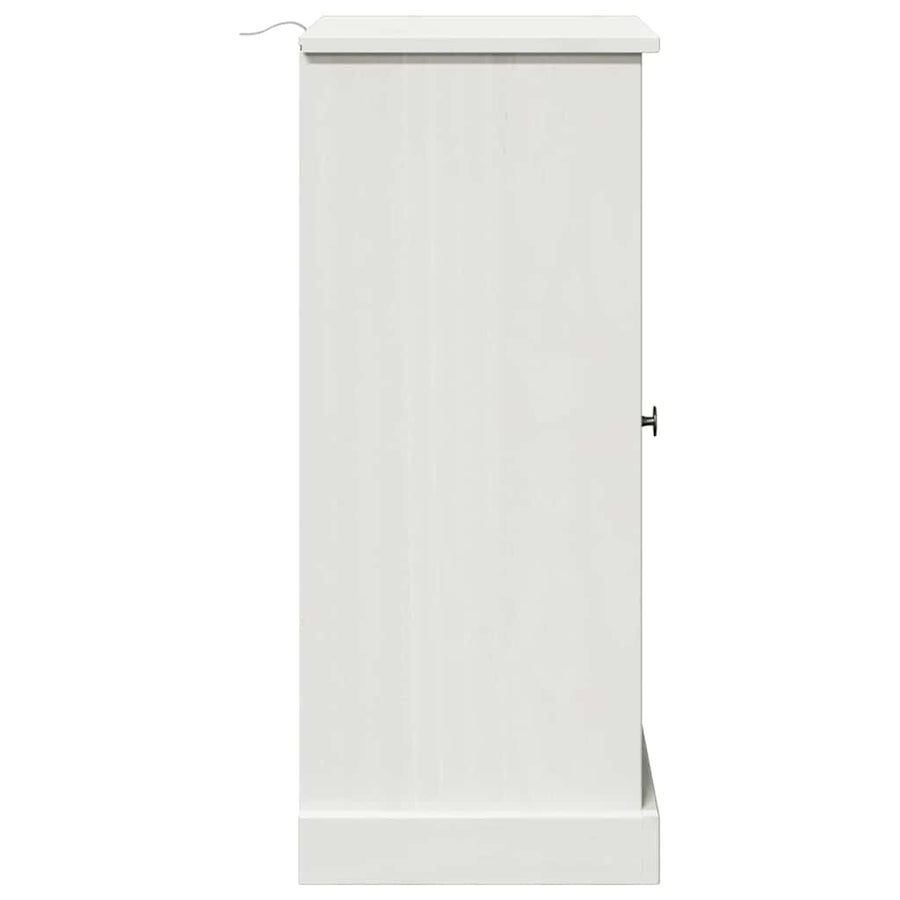 Badkamer Kast met plank met opslag met de deur Antiekwit Middelgroot MDF