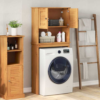 Wasmachinekast VIGO Bruin en Honingbruin 72,5 x 27 x 161 cm