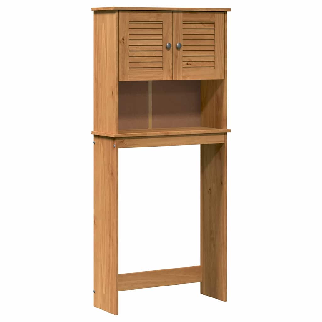 Wasmachinekast VIGO Bruin en Honingbruin 72,5 x 27 x 161 cm
