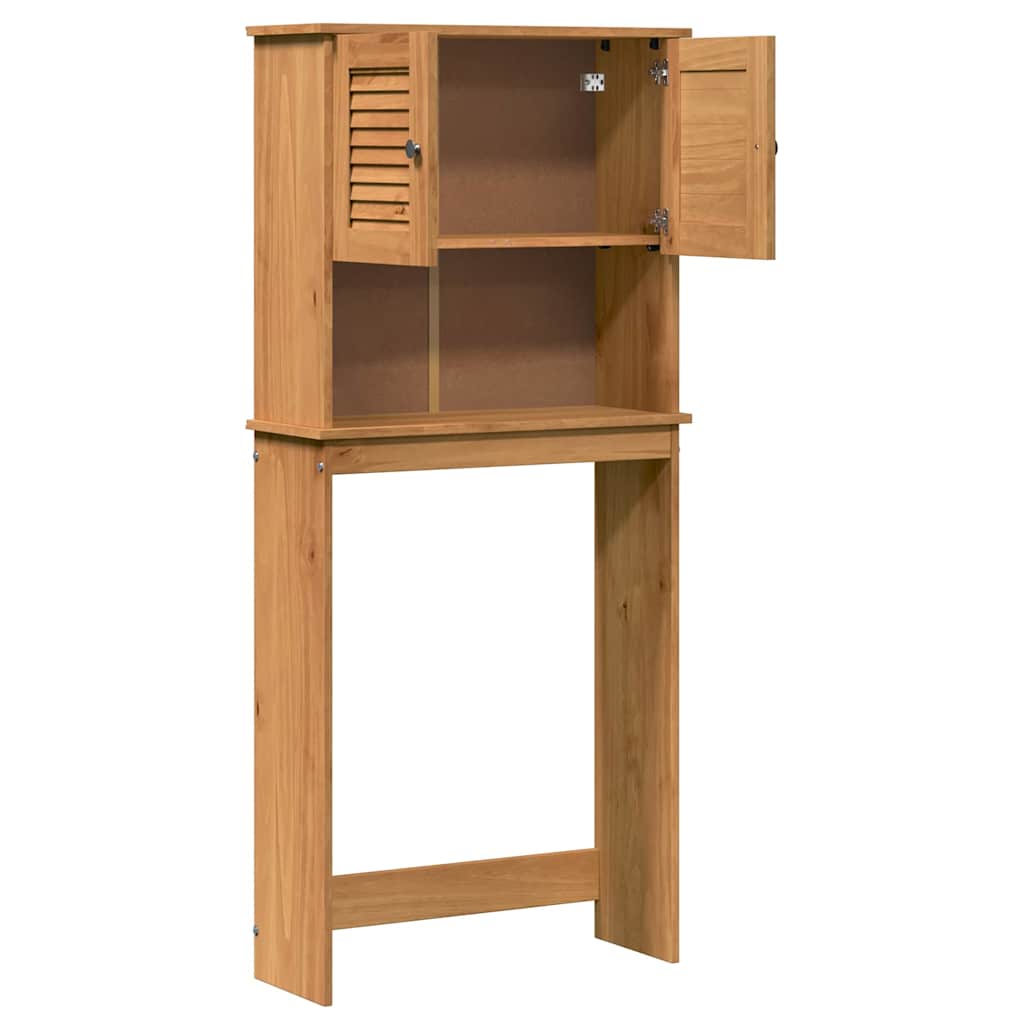 Wasmachinekast VIGO Bruin en Honingbruin 72,5 x 27 x 161 cm