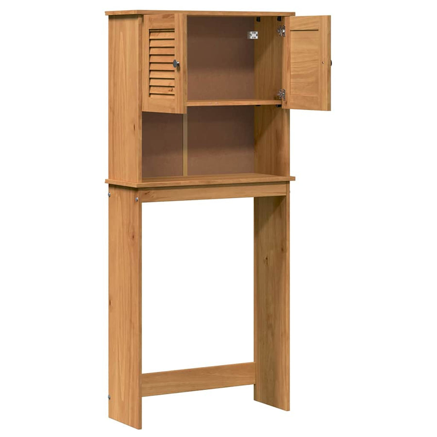 Wasmachinekast VIGO Bruin en Honingbruin 72,5 x 27 x 161 cm