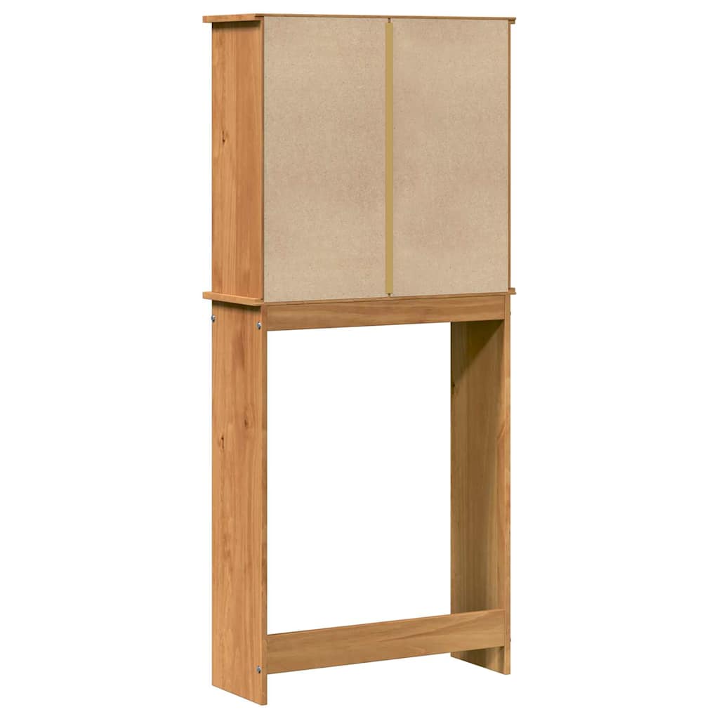 Wasmachinekast VIGO Bruin en Honingbruin 72,5 x 27 x 161 cm