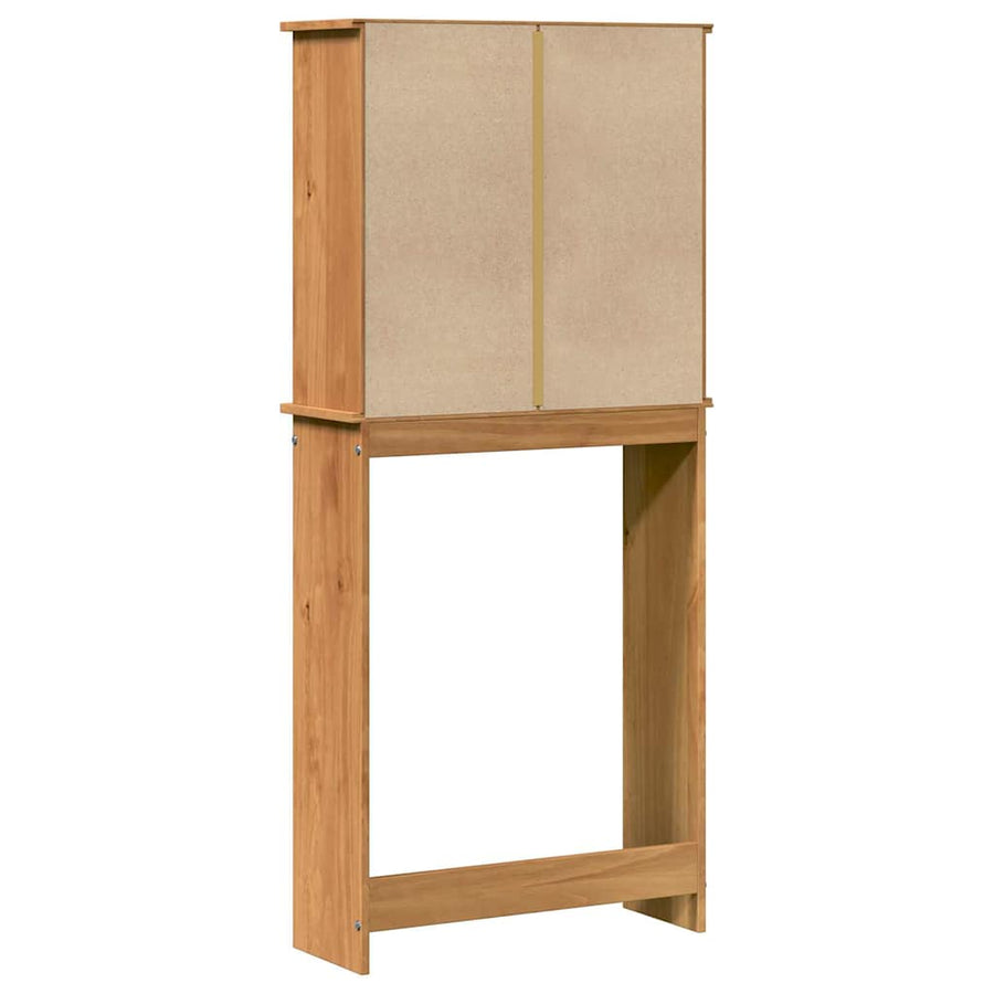 Wasmachinekast VIGO Bruin en Honingbruin 72,5 x 27 x 161 cm