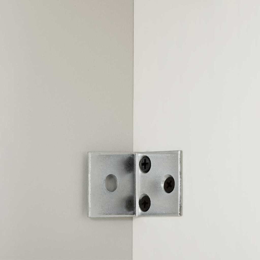 Wasmachinekast VIGO Wit en Antiek Wit 72,5 x 27 x 161 cm