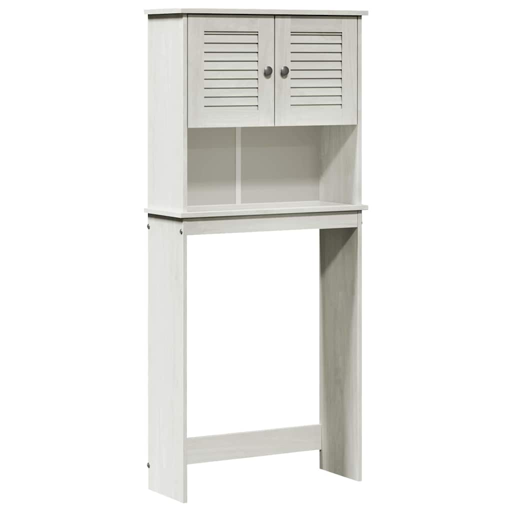 Wasmachinekast VIGO Wit en Antiek Wit 72,5 x 27 x 161 cm